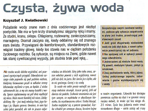 CZYSTA, ŻYWA WODA cz. 1